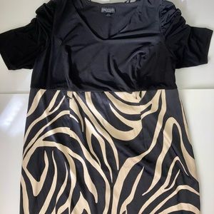 Women’s I.N.STUDIO brown/black dress/skirt 22W